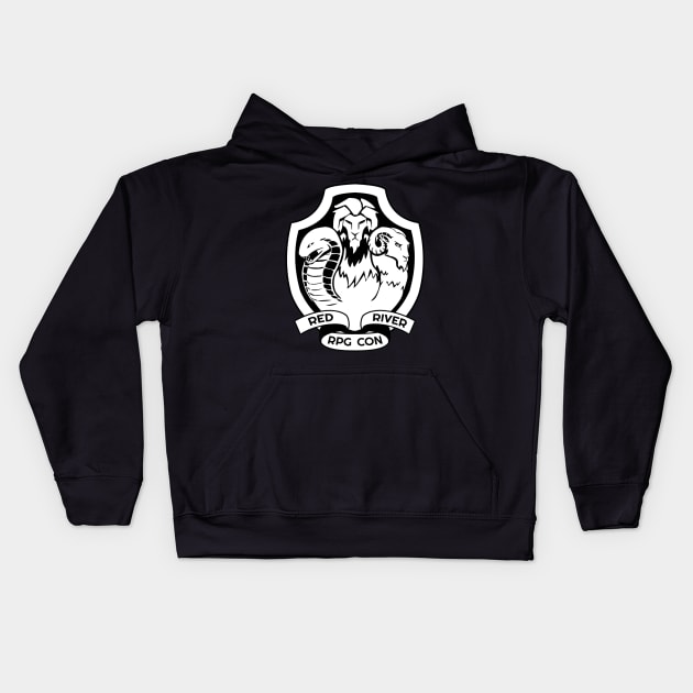 Red River RPG Con 2019 Black & White Kids Hoodie by TheLongCon